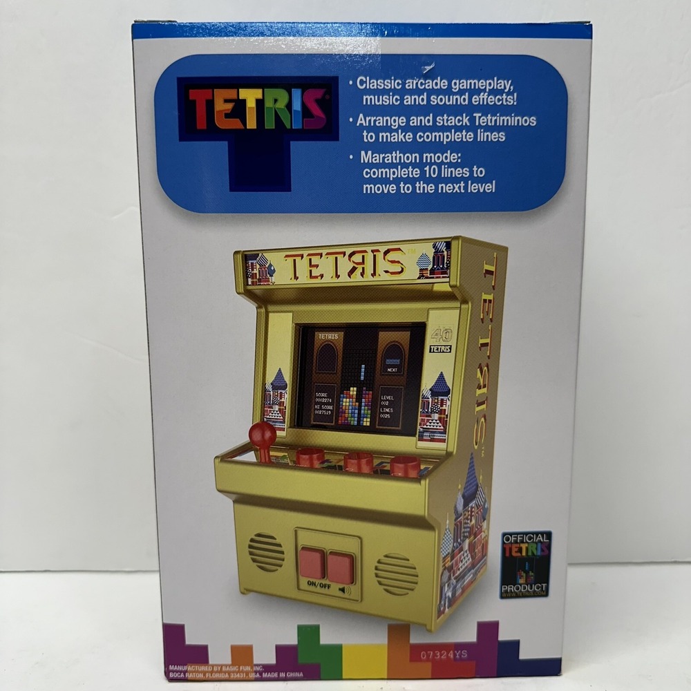 Basic‎ Fun Arcade Classics TETRIS 40 Collector's Edition Gold Handheld Target - Picture 2 of 4